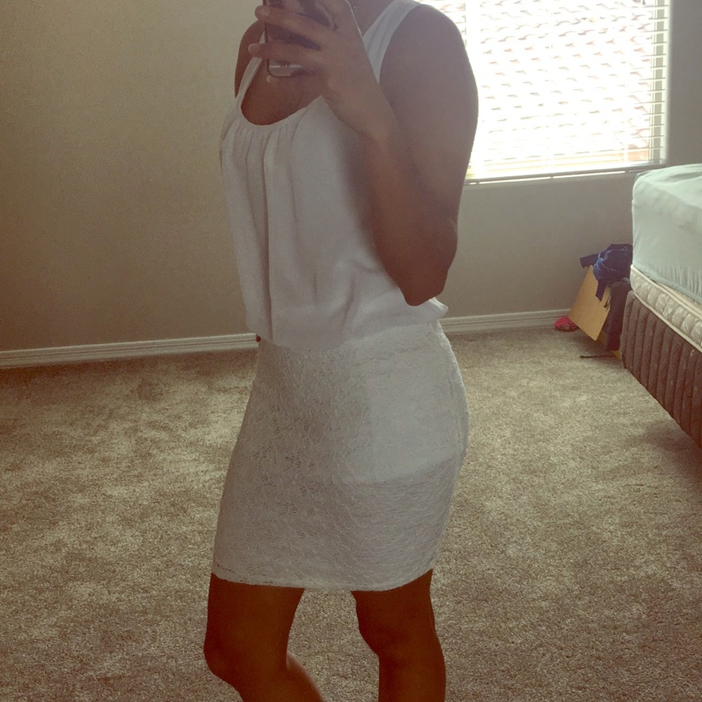 All white dress